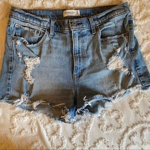 Abercrombie High Rise Mom Shorts